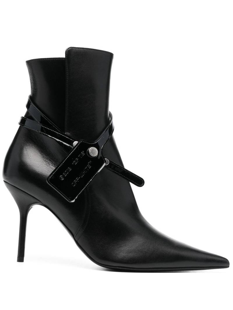 Off-White Nappa ankle boots - Black von Off-White