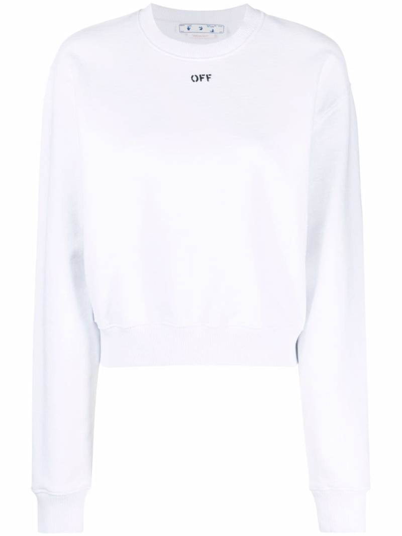 Off-White Off-stamp cropped sweatshirt von Off-White