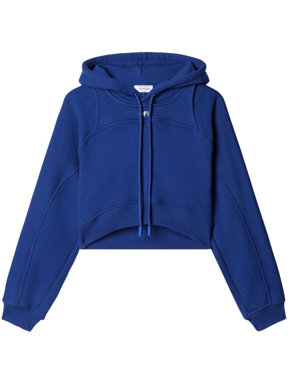 Off-White Off-stamp cropped hoodie - Blue von Off-White