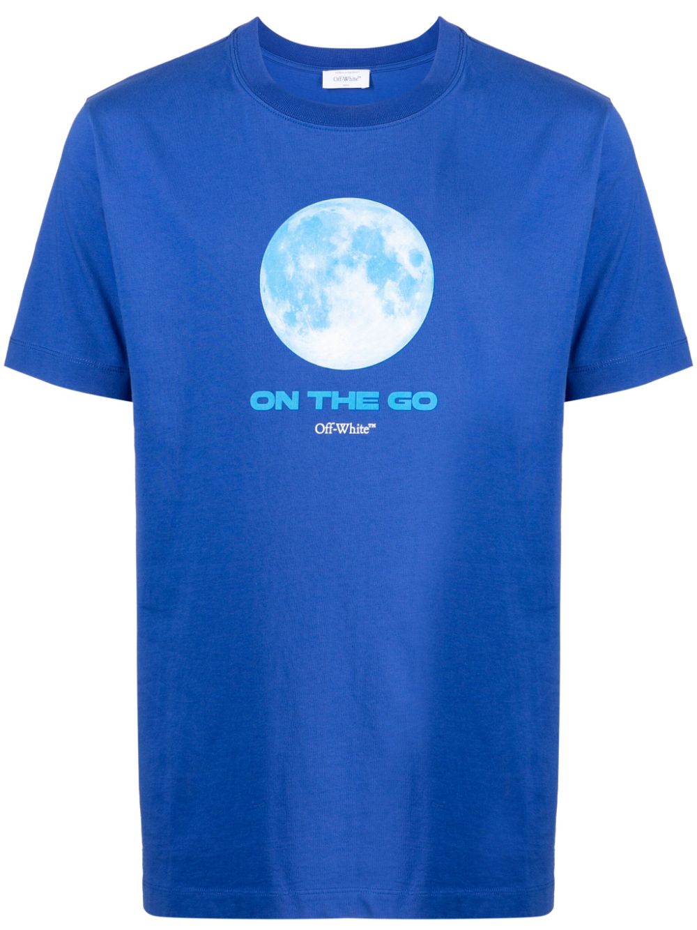 Off-White On The Go Moon cotton T-shirt - Blue von Off-White