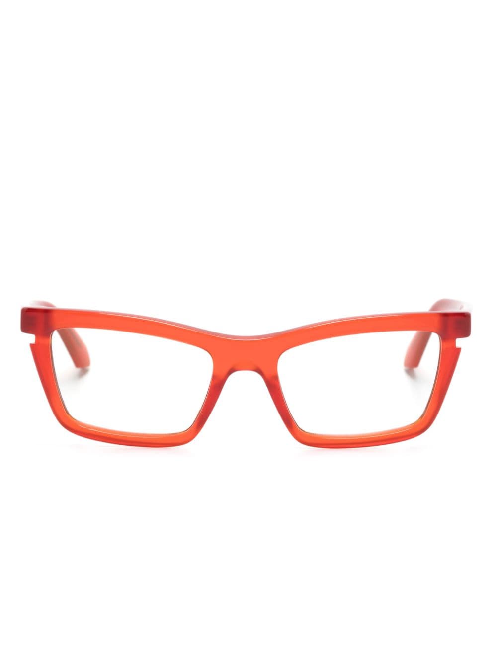 Off-White Optical Style 50 butterfly-frame glasses - Red von Off-White