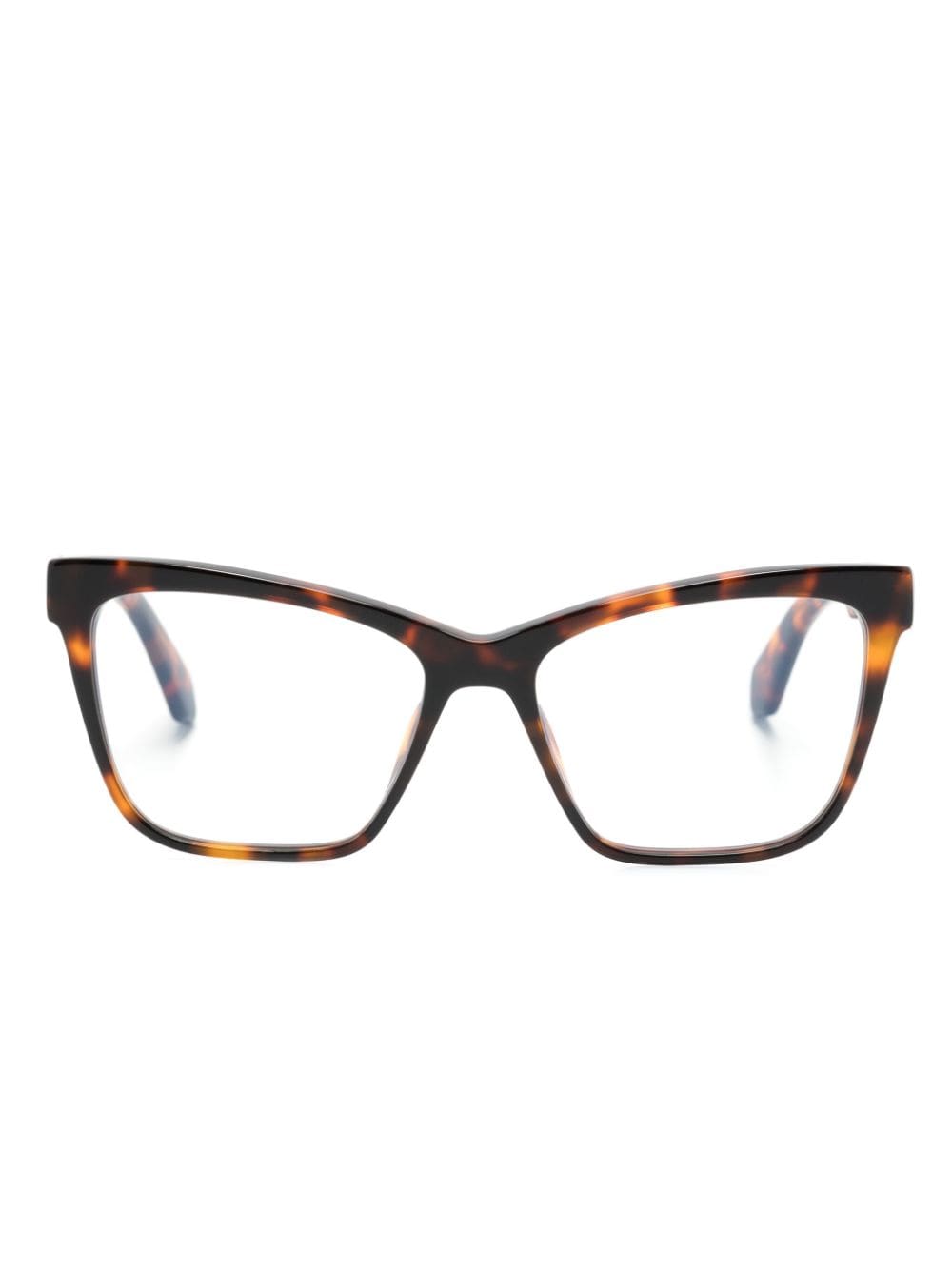 Off-White Optical Style 67 butterfly-frame glasses - Brown von Off-White