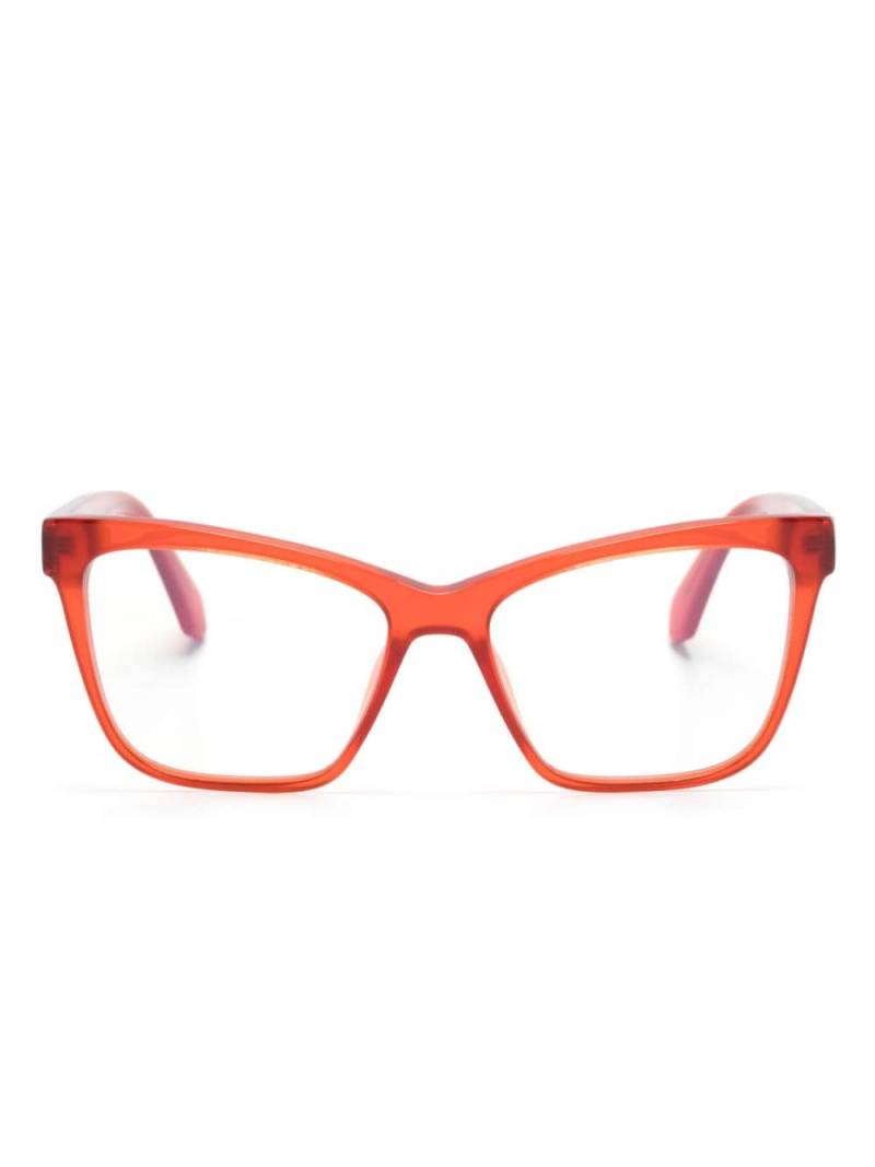 Off-White Optical Style 67 butterfly-frame glasses - Red von Off-White