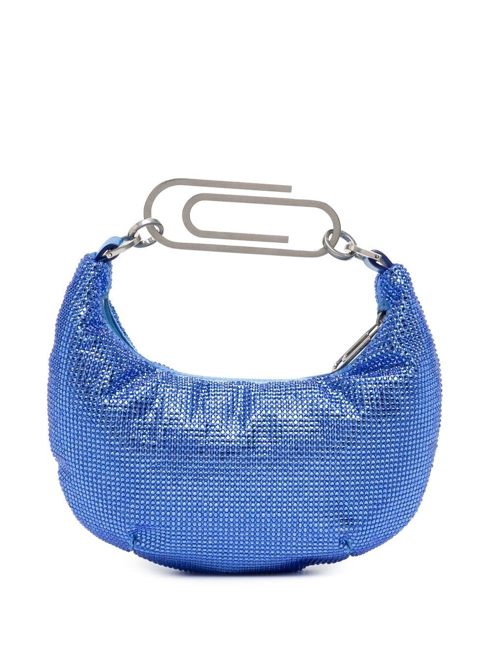 Off-White Paperclip studded shoulder bag - Blue von Off-White