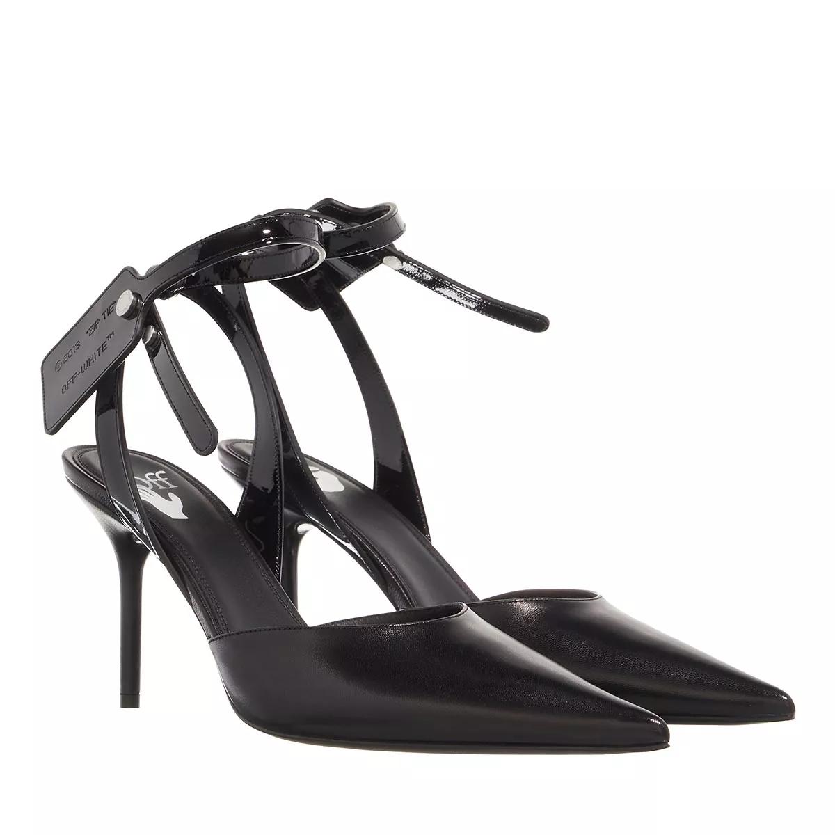 Off-White Pumps & High Heels - Nappa Zip Tie Sabot - Gr. 37 (EU) - in Schwarz - für Damen von Off-White