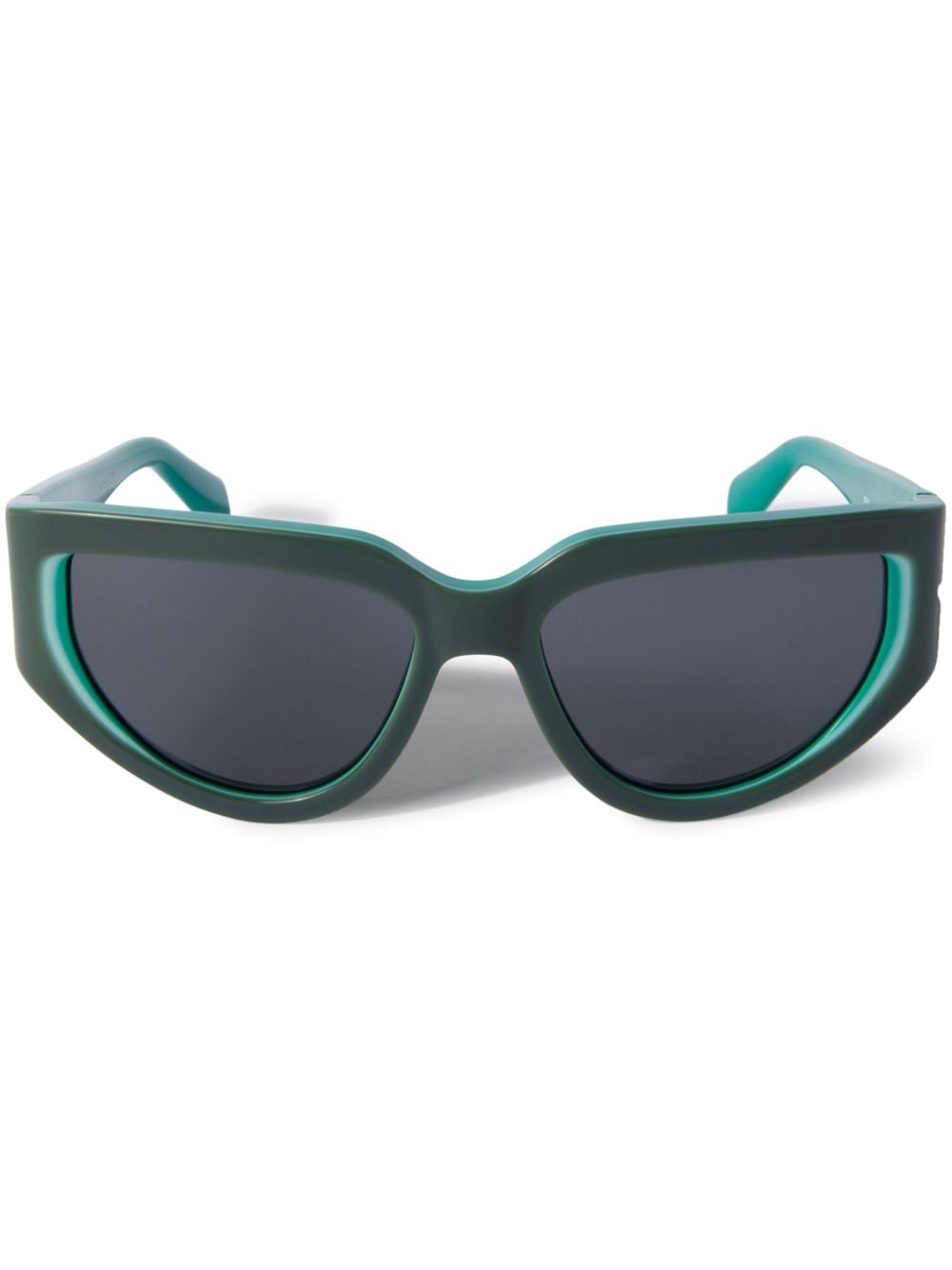 Off-White Seward logo-print sunglasses - Green von Off-White