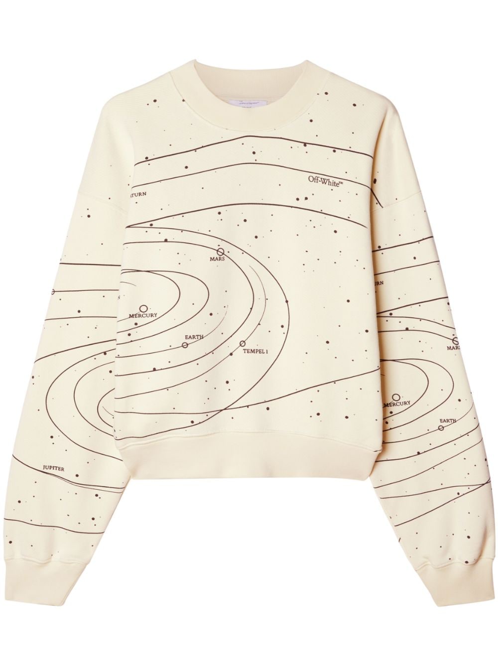 Off-White Solar System cotton sweatshirt - Neutrals von Off-White