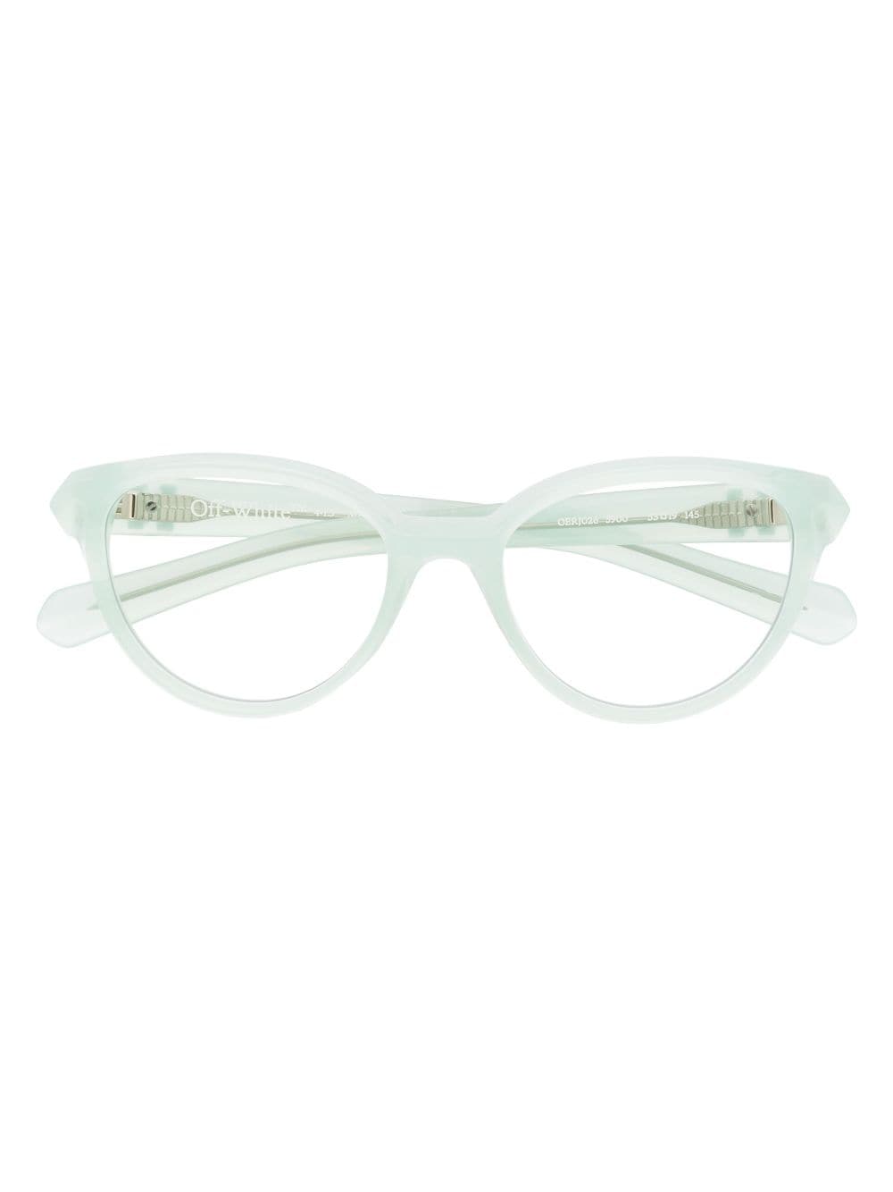 Off-White Style 26 round-frame glasses - Green von Off-White