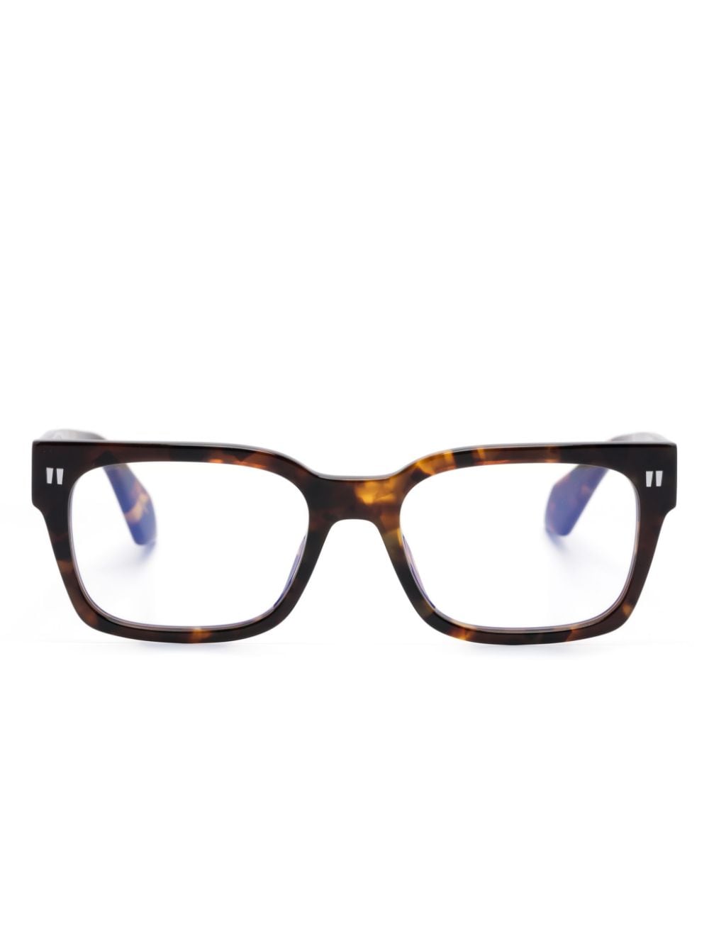 Off-White Style 53 square-frame glasses - Brown von Off-White