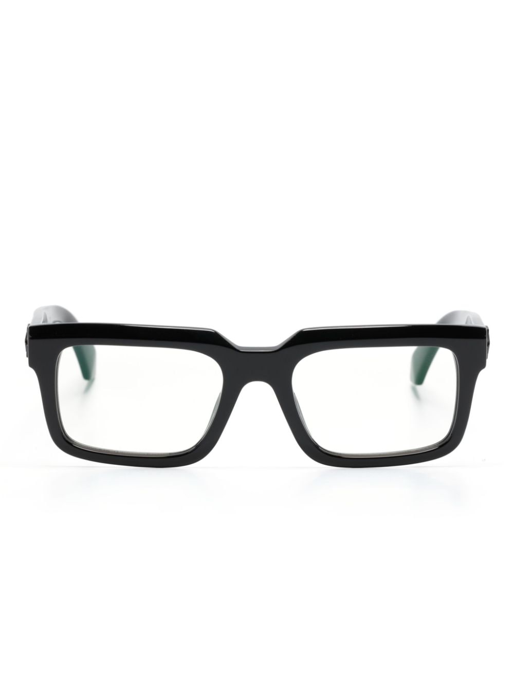 Off-White Style 73 rectangle-frame glasses - Black von Off-White