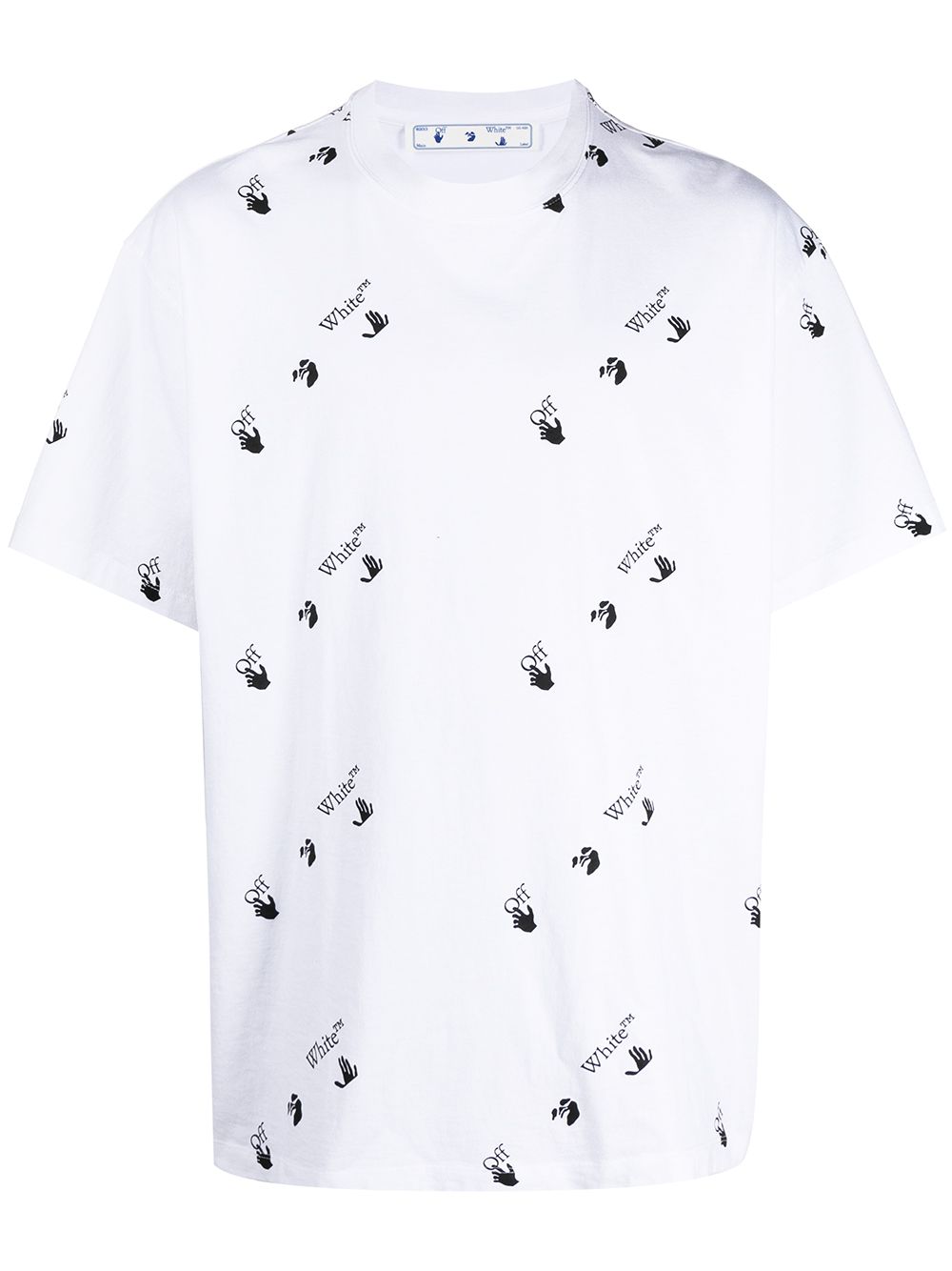 Off-White "Swimming Man" all-over logo T-shirt von Off-White