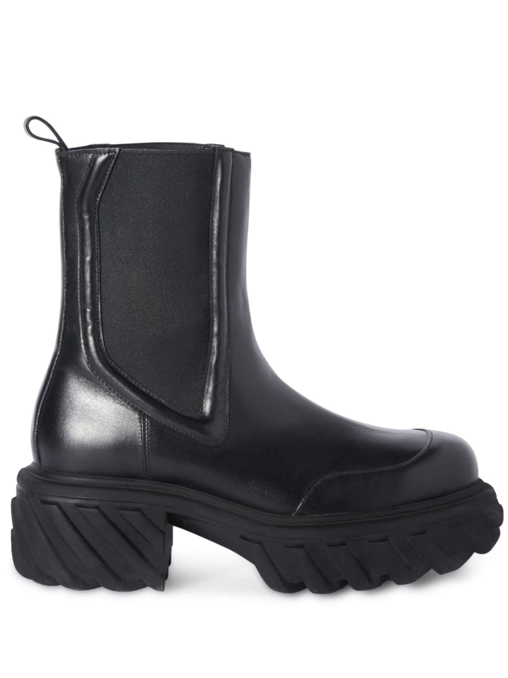 Off-White Tractor Motor leather boots - Black von Off-White