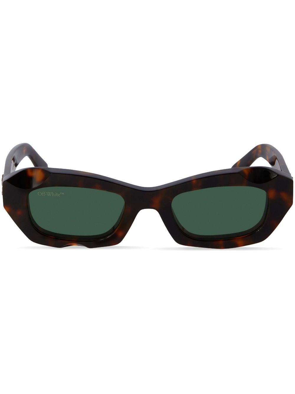 Off-White Venezia tortoiseshell rectangle sunglasses - Brown von Off-White