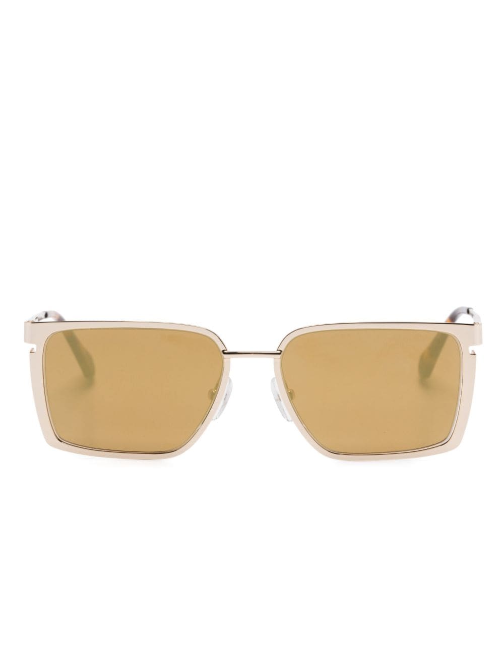 Off-White Yoder rectangle-frame sunglasses - Gold von Off-White