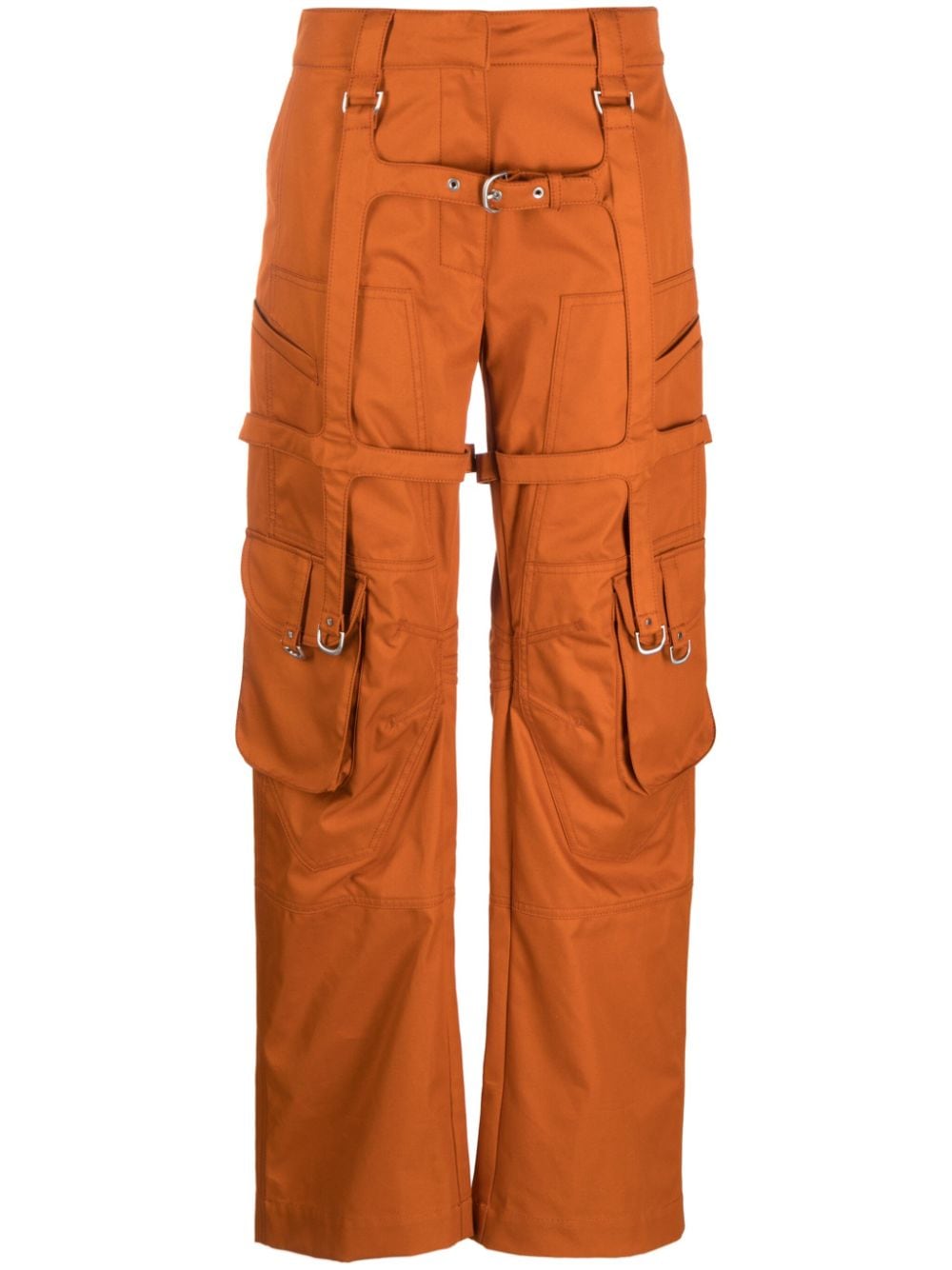 Off-White buckle-detail cargo trousers - Orange von Off-White