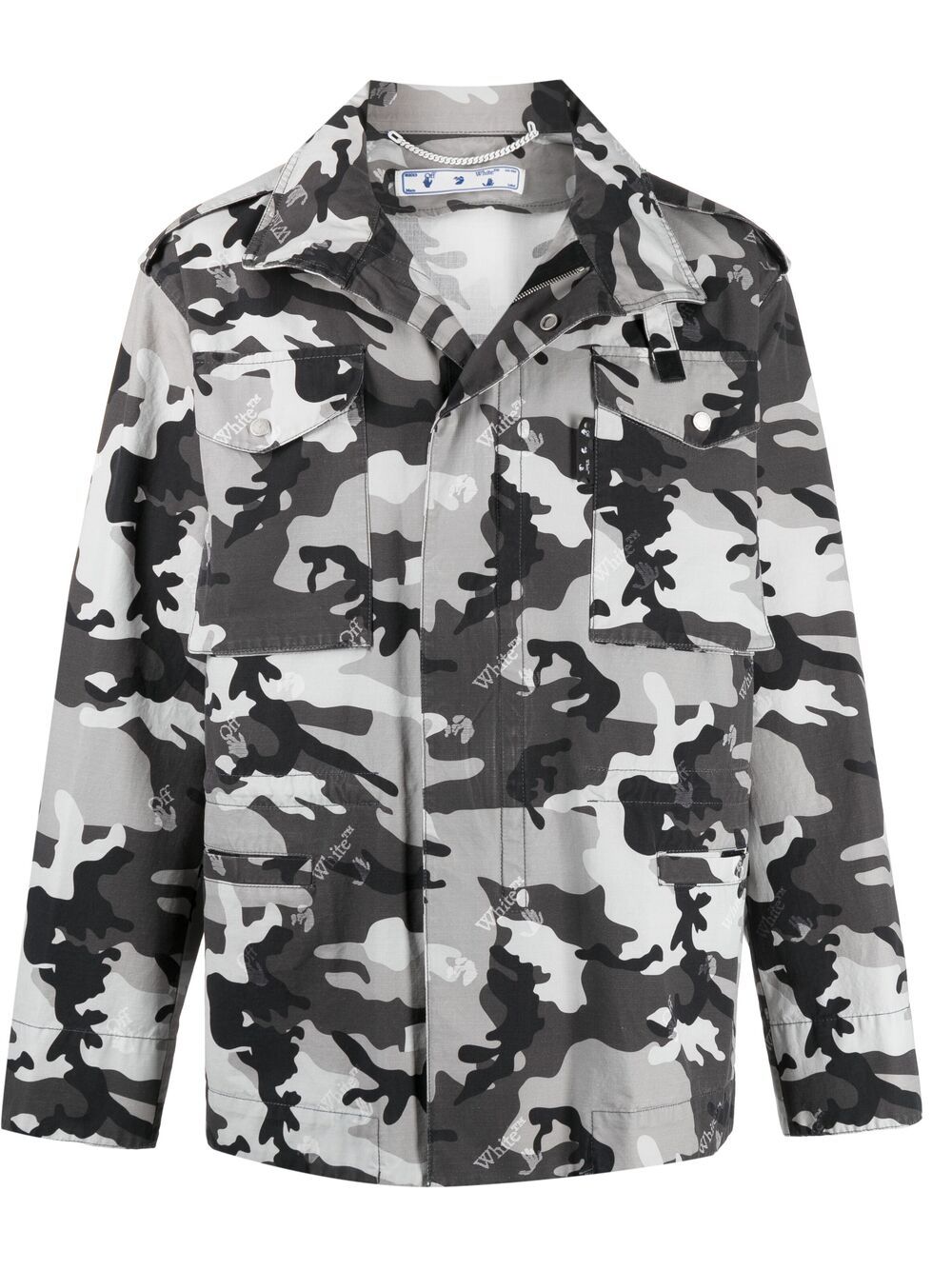 Off-White camouflage-print jacket - Grey von Off-White