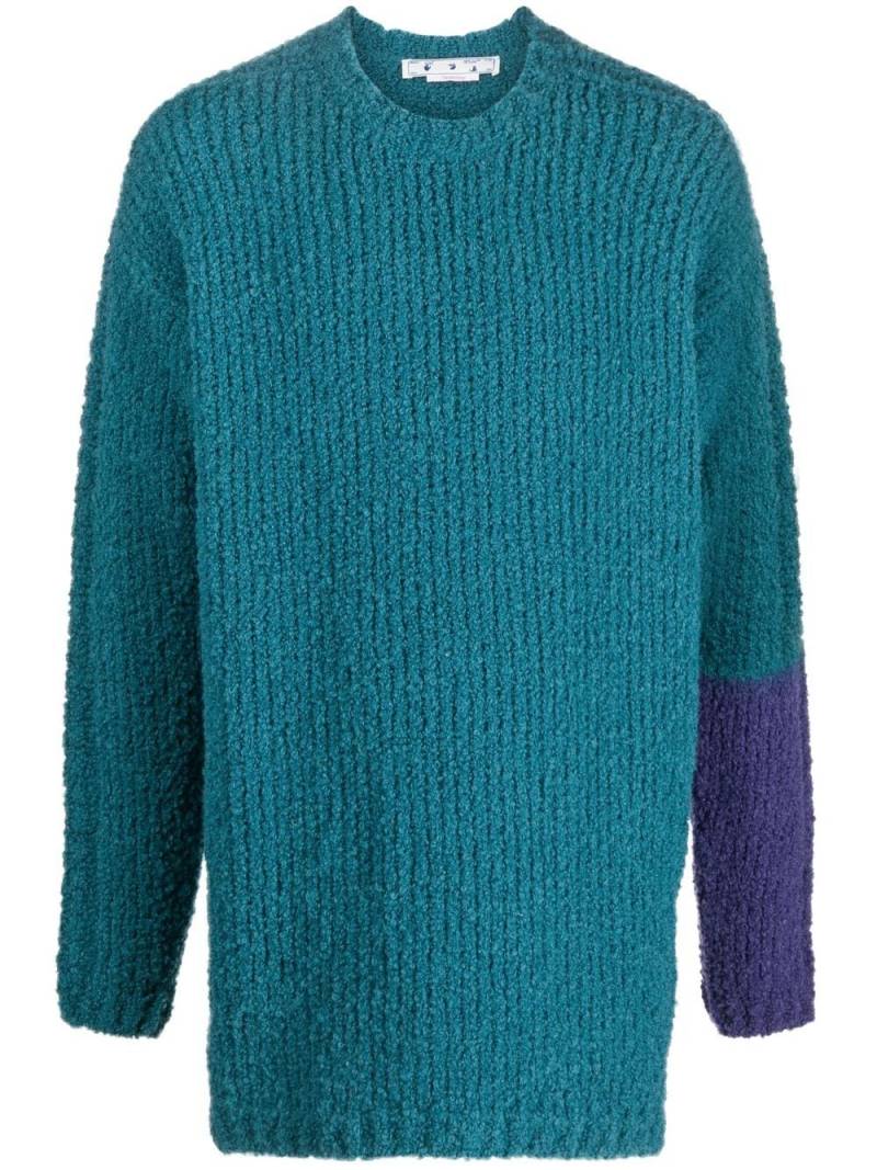 Off-White chunky knit jumper - Blue von Off-White