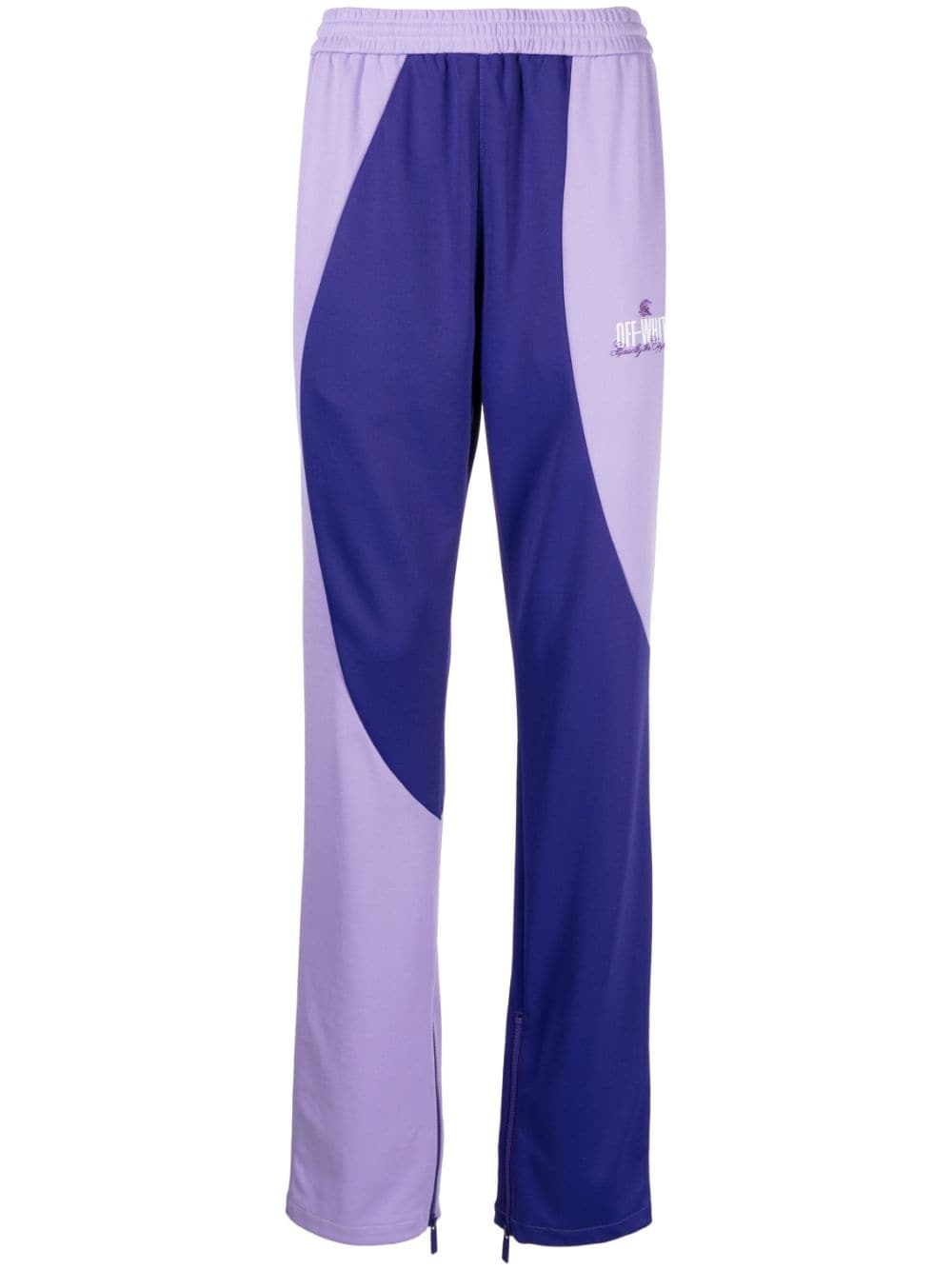 Off-White colourblock track pants - Purple von Off-White