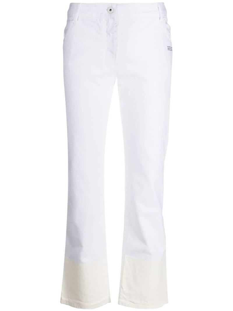 Off-White contrast hem mid-rise jeans von Off-White