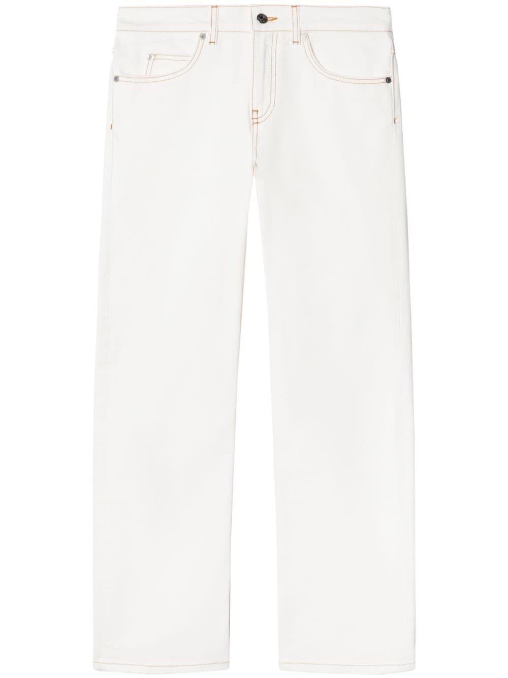 Off-White contrast-stitching straight-leg jeans von Off-White