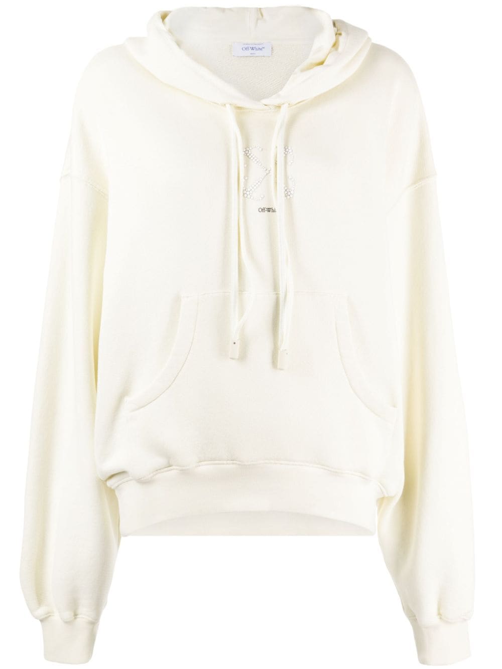 Off-White crystal-embellished cotton hoodie von Off-White