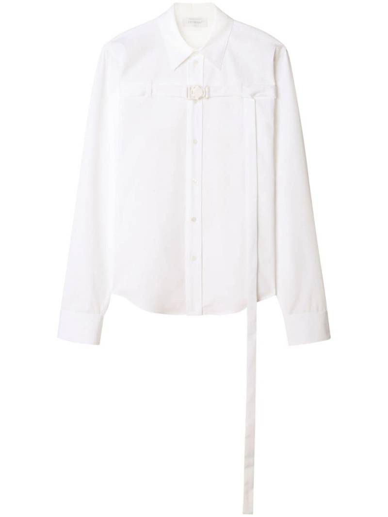 Off-White buckled cotton-poplin shirt von Off-White