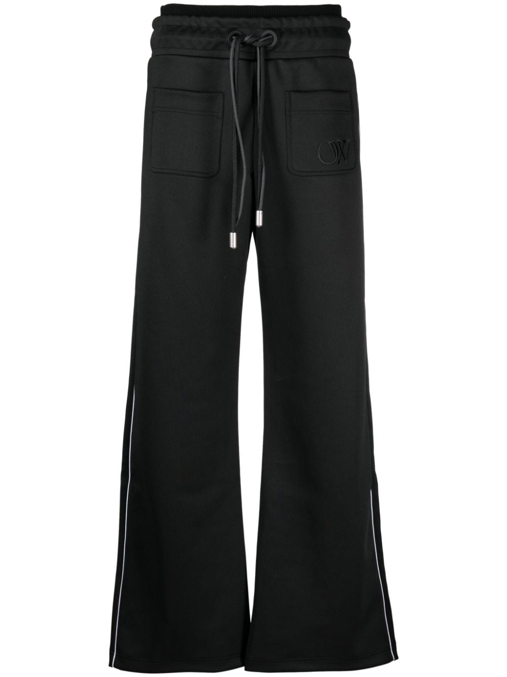 Off-White elasticated-waist cotton track pants - Black von Off-White