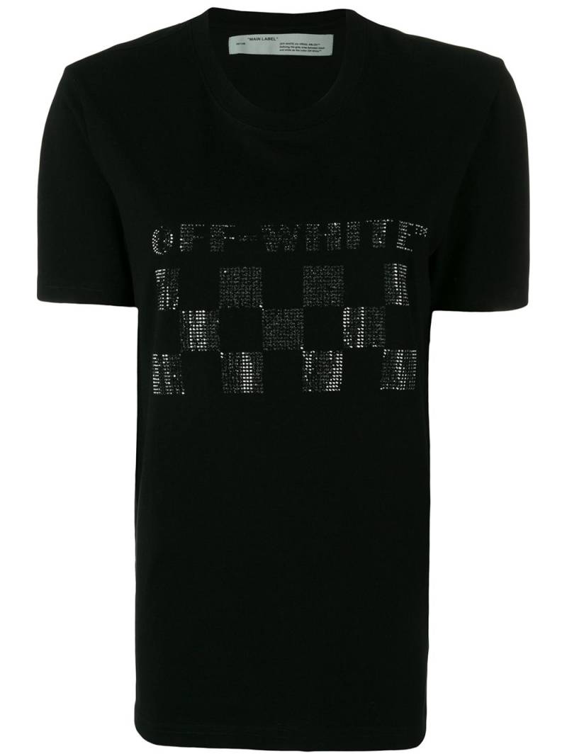 Off-White embellished logo print T-shirt - Black von Off-White