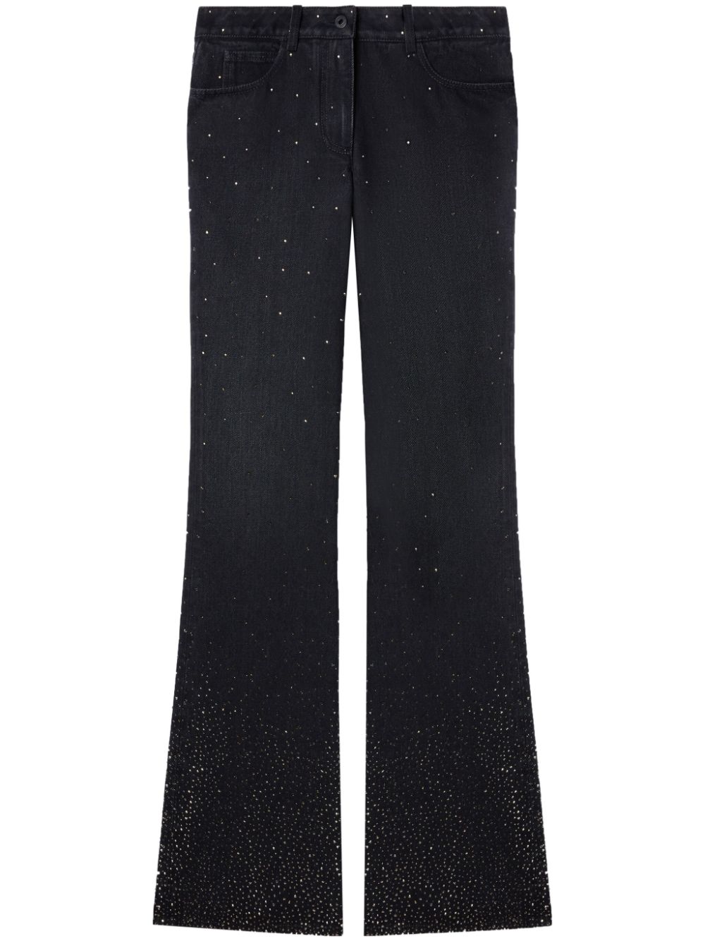 Off-White embellished slim-fit flared jeans - Black von Off-White