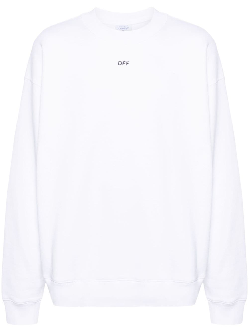 Off-White embroidered-logo cotton sweatshirt von Off-White