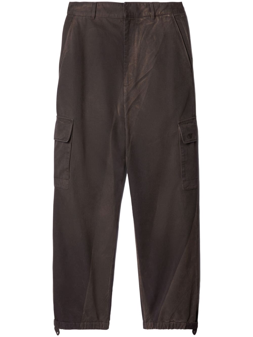 Off-White garment-dyed cargo pants - Brown von Off-White