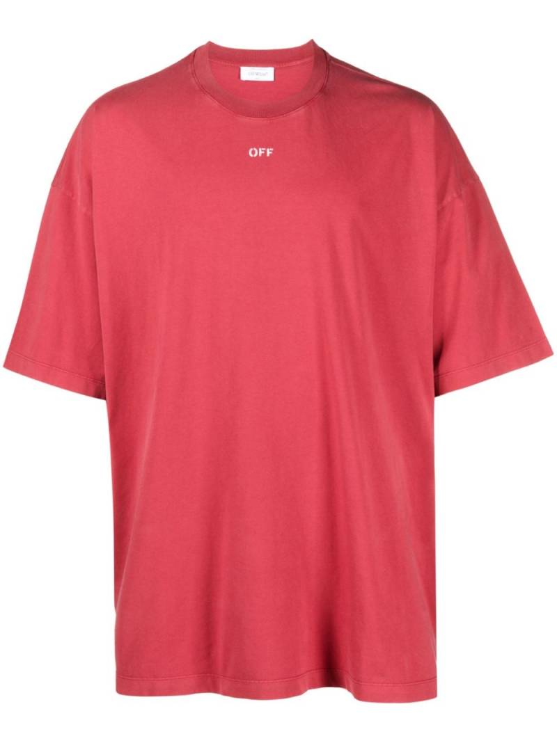Off-White graphic-print cotton T-shirt - Red von Off-White