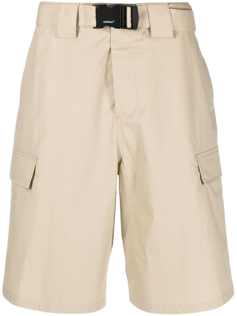 Off-White high-waisted Bermuda shorts - Neutrals von Off-White