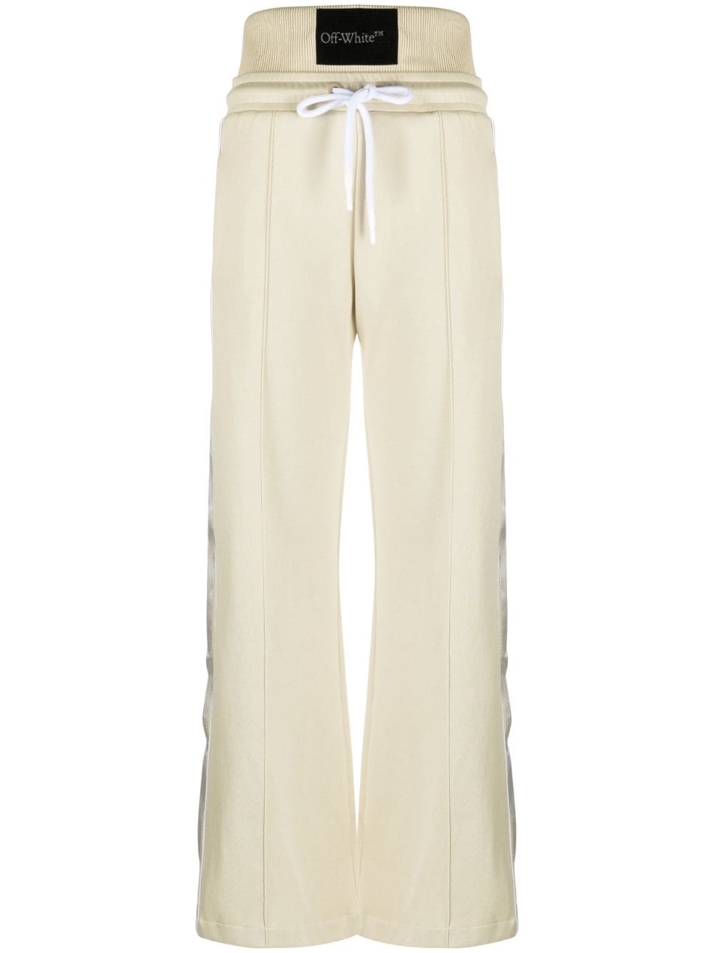 Off-White high-waisted side-stripe track pants - Neutrals von Off-White
