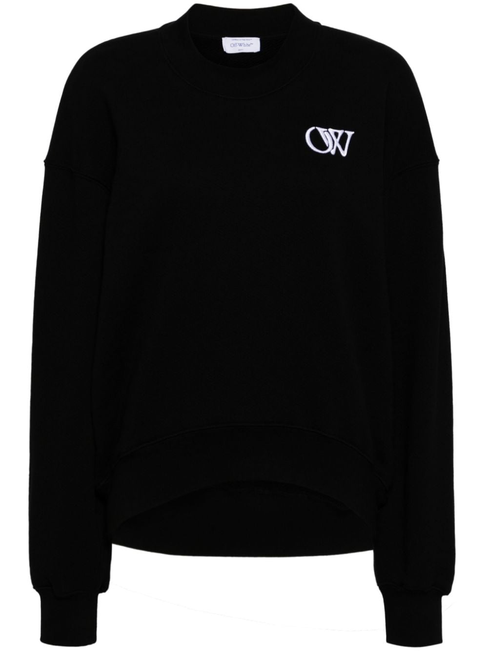 Off-White initial-appliqué sweatshirt - Black von Off-White