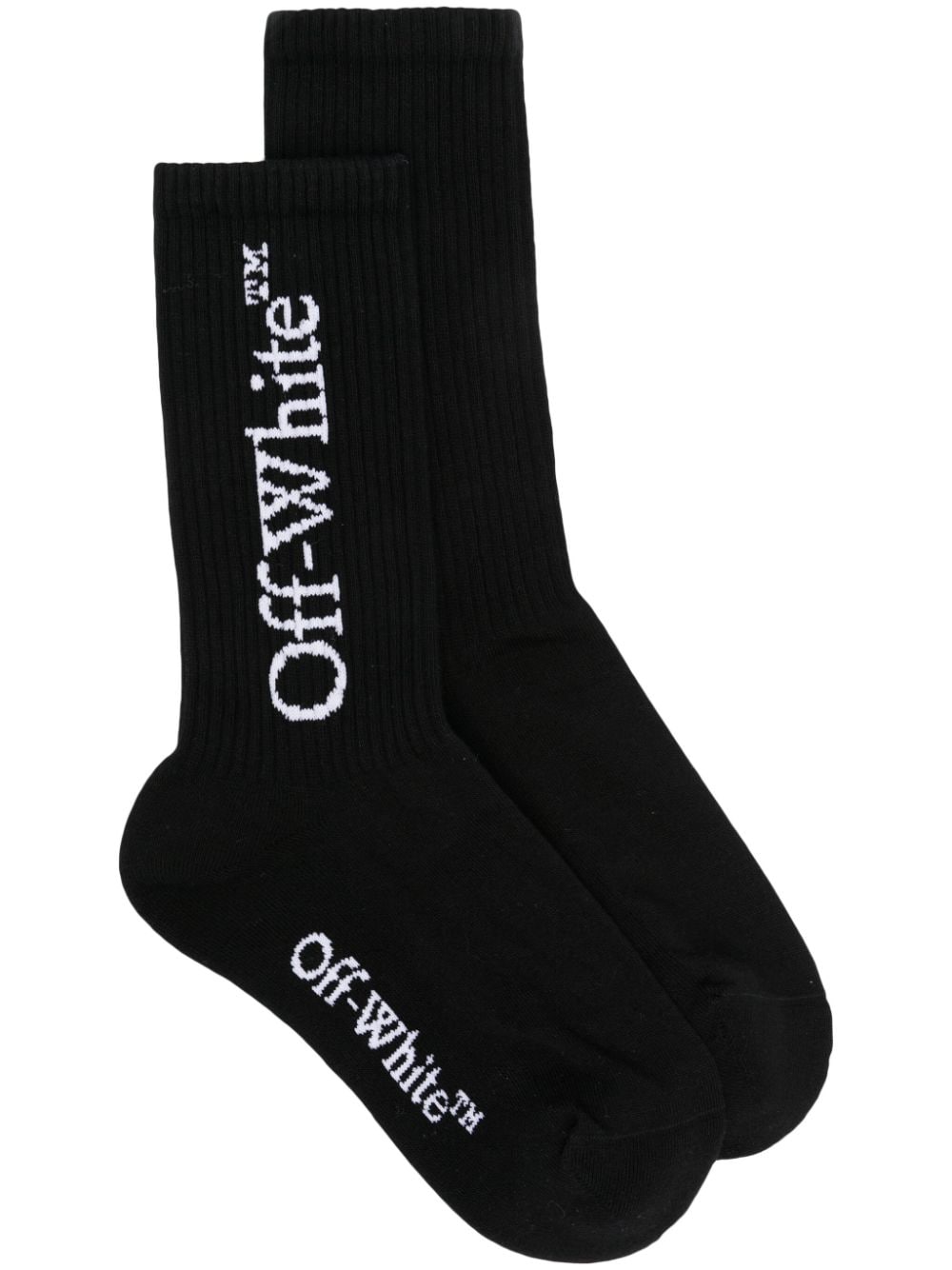 Off-White jacquard-logo socks - Black von Off-White