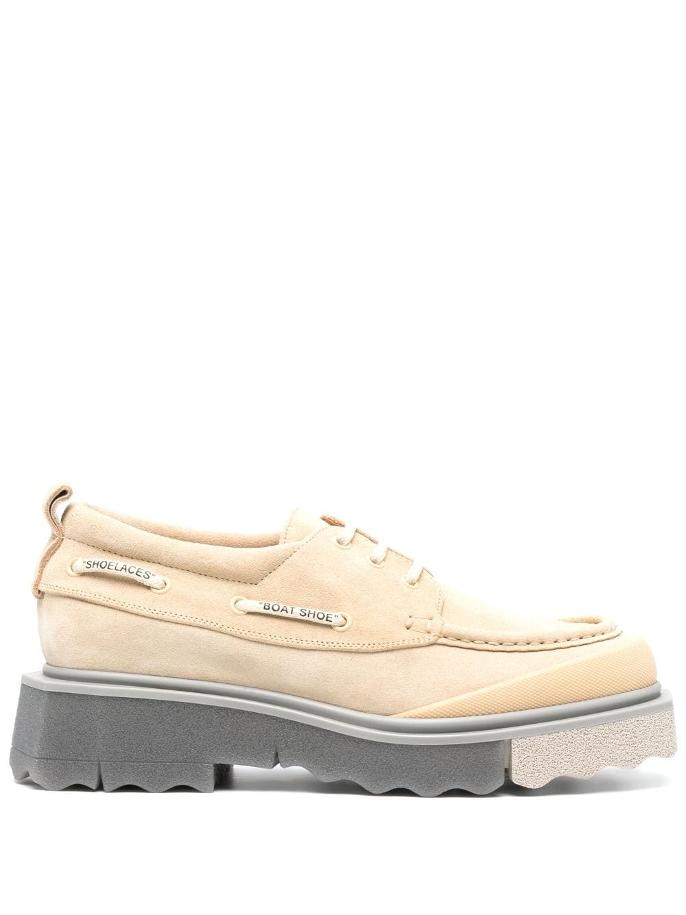 Off-White lace-up chunky loafers - Neutrals von Off-White