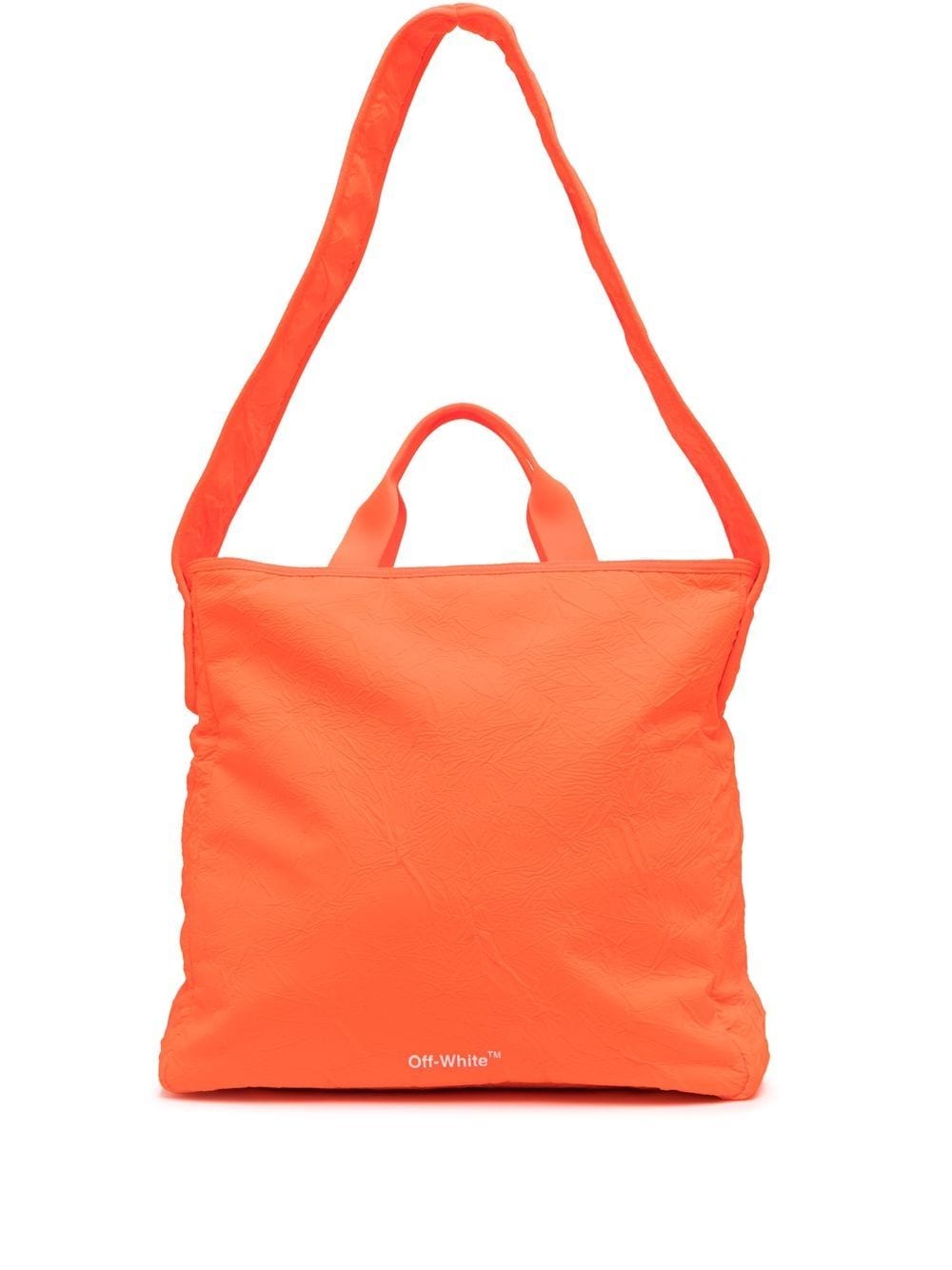 Off-White large logo-print tote bag - Orange von Off-White