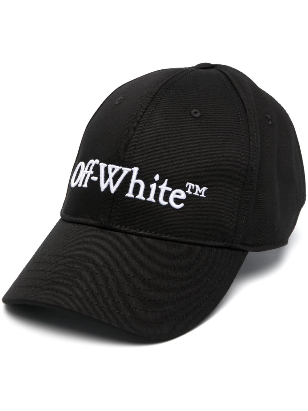 Off-White Bookish logo-embroidered baseball cap - Black von Off-White