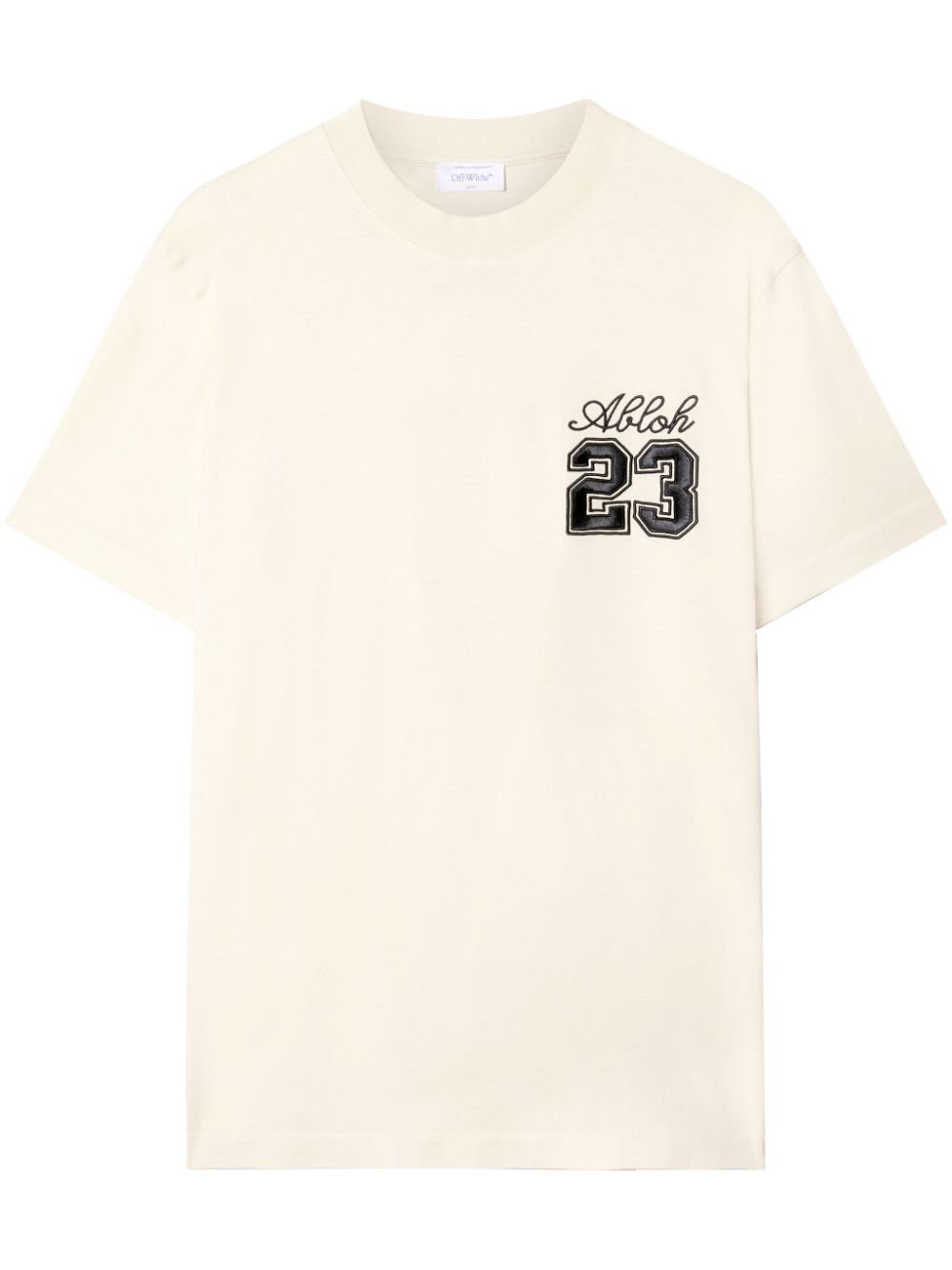 Off-White 23 Skate logo-embroidered T-shirt - Neutrals von Off-White