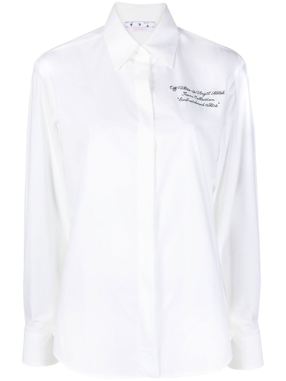 Off-White logo-embroidered shirt von Off-White