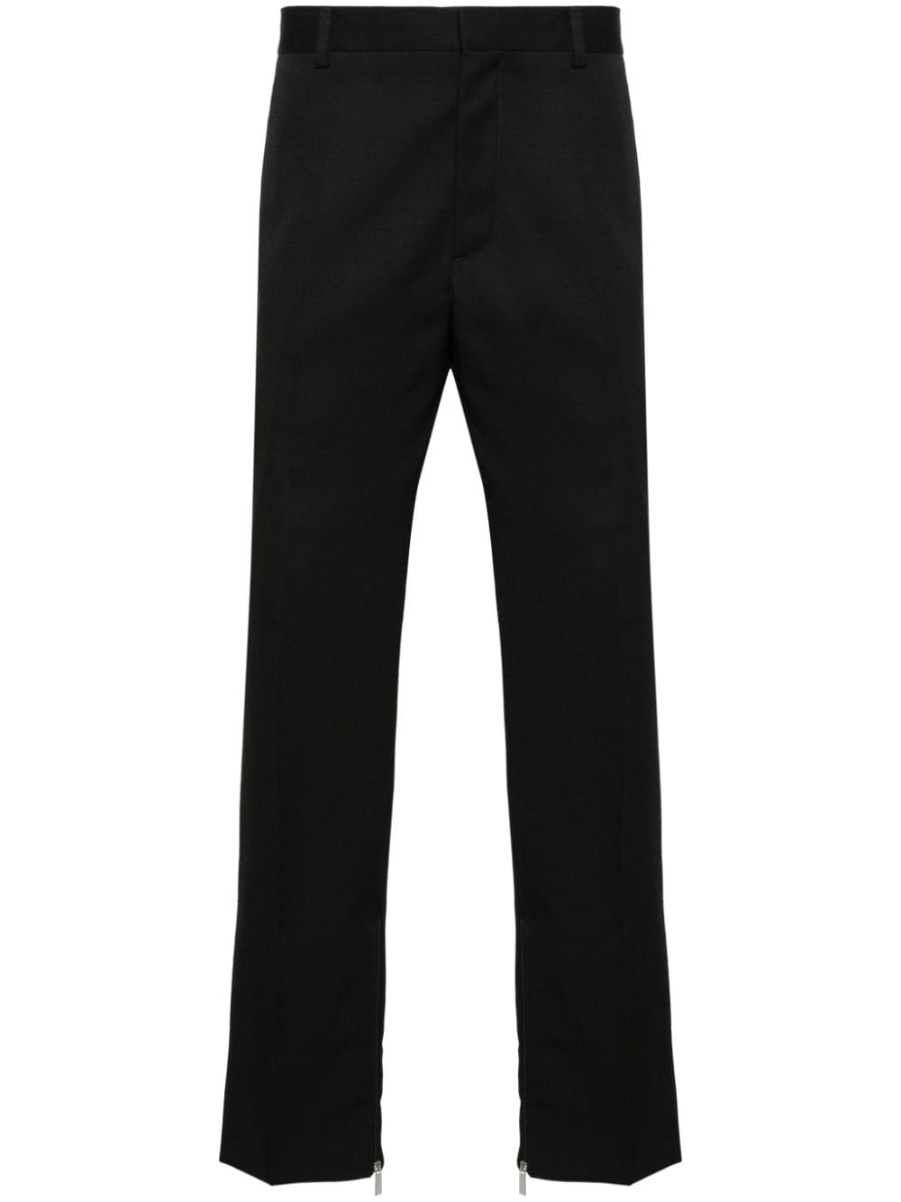 Off-White logo-embroidered slim-fit trousers - Black von Off-White