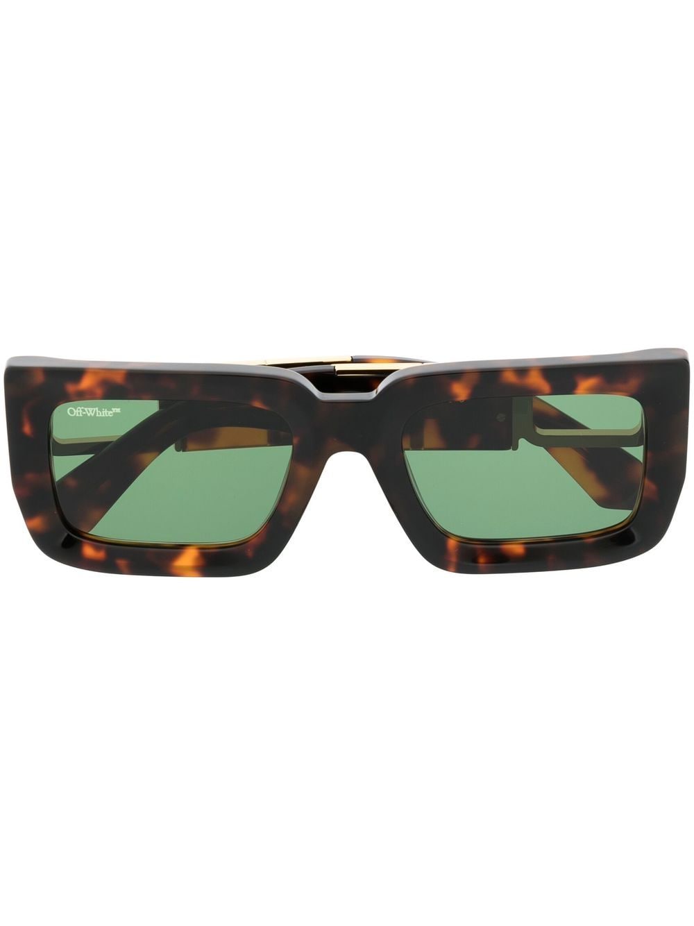 Off-White tortoiseshell square-frame sunglasses - Brown von Off-White