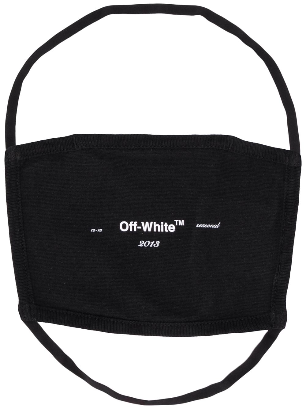 Off-White logo-print face mask - Black von Off-White