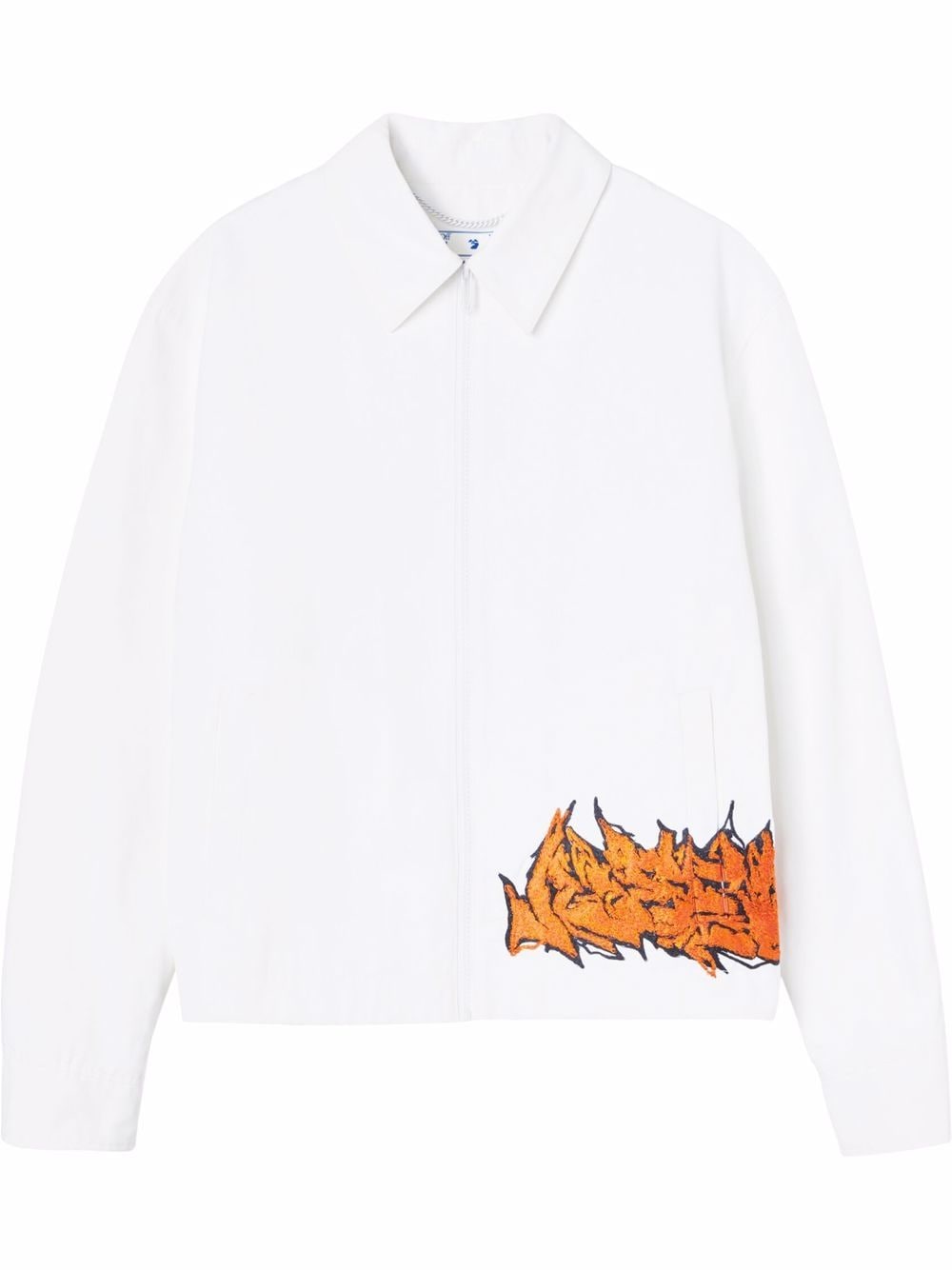 Off-White logo-print harrington jacket von Off-White