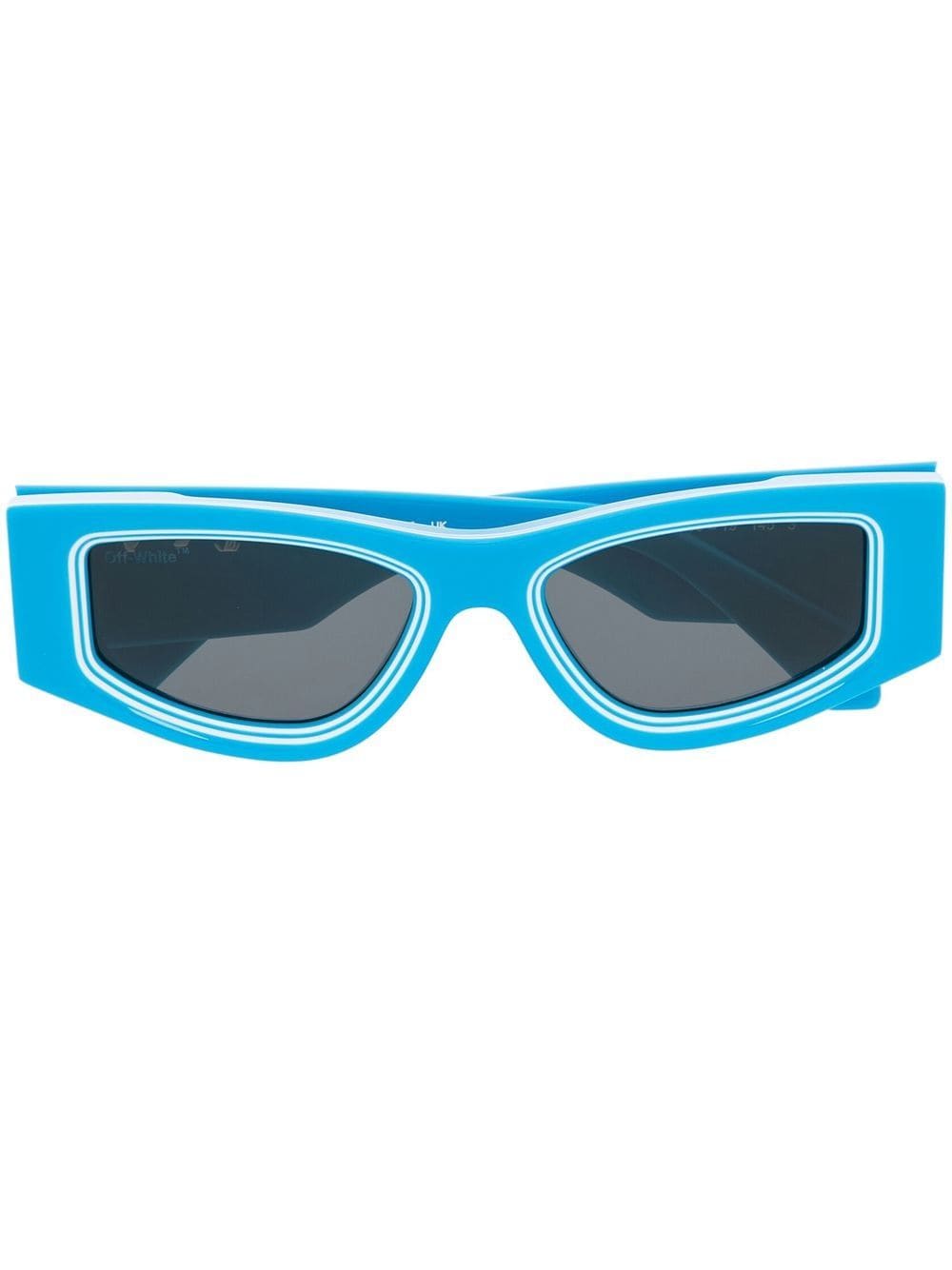 Off-White logo-print sunglasses - Blue von Off-White