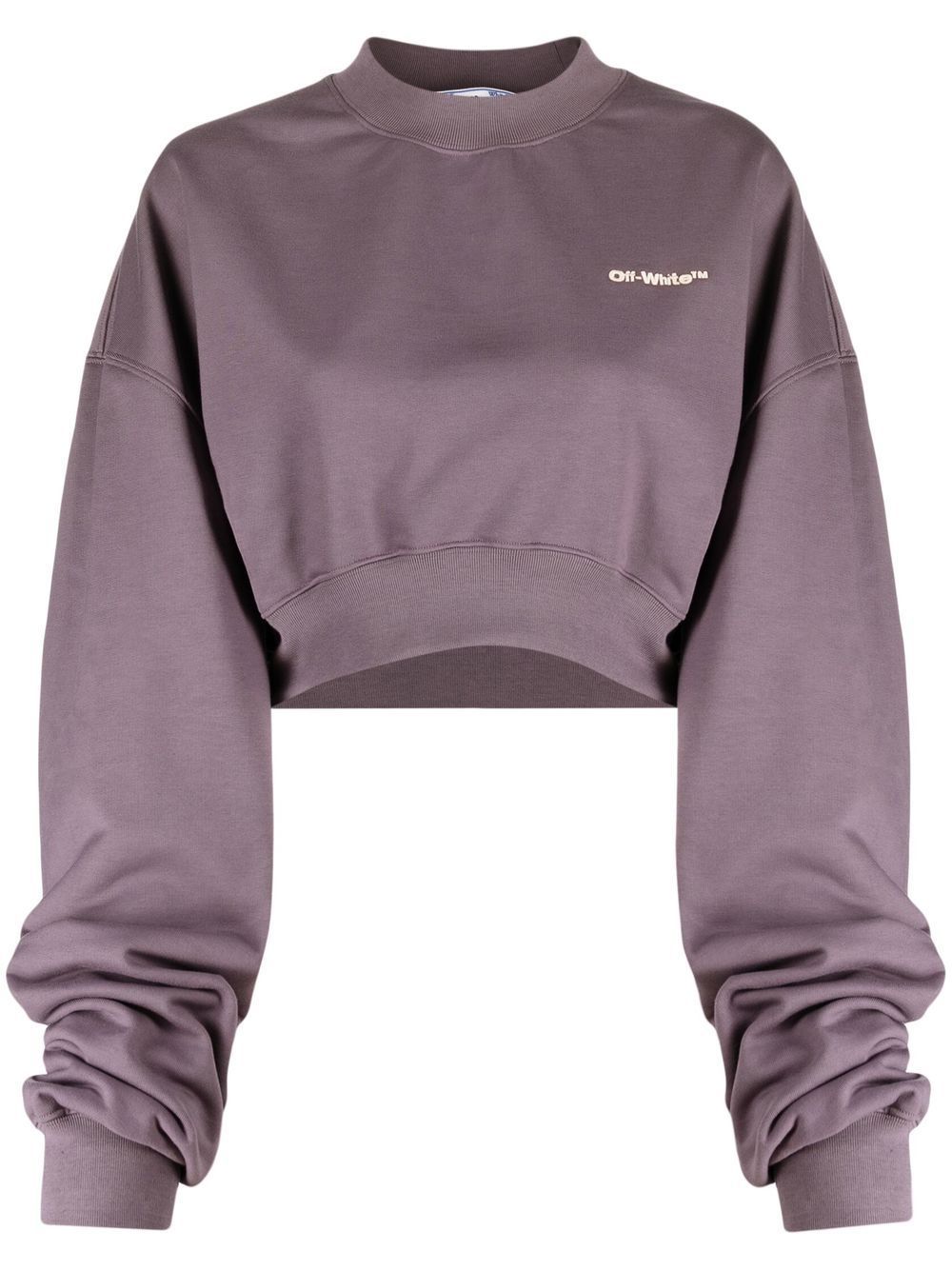 Off-White logo-print sweatshirt - Purple von Off-White