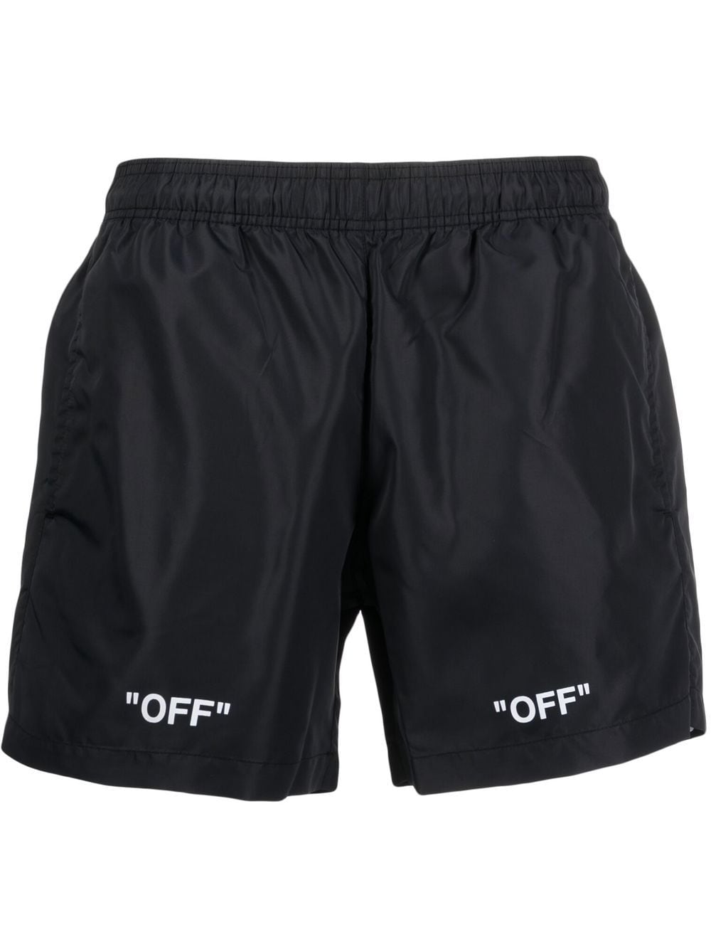 Off-White logo-print swim shorts - Black von Off-White