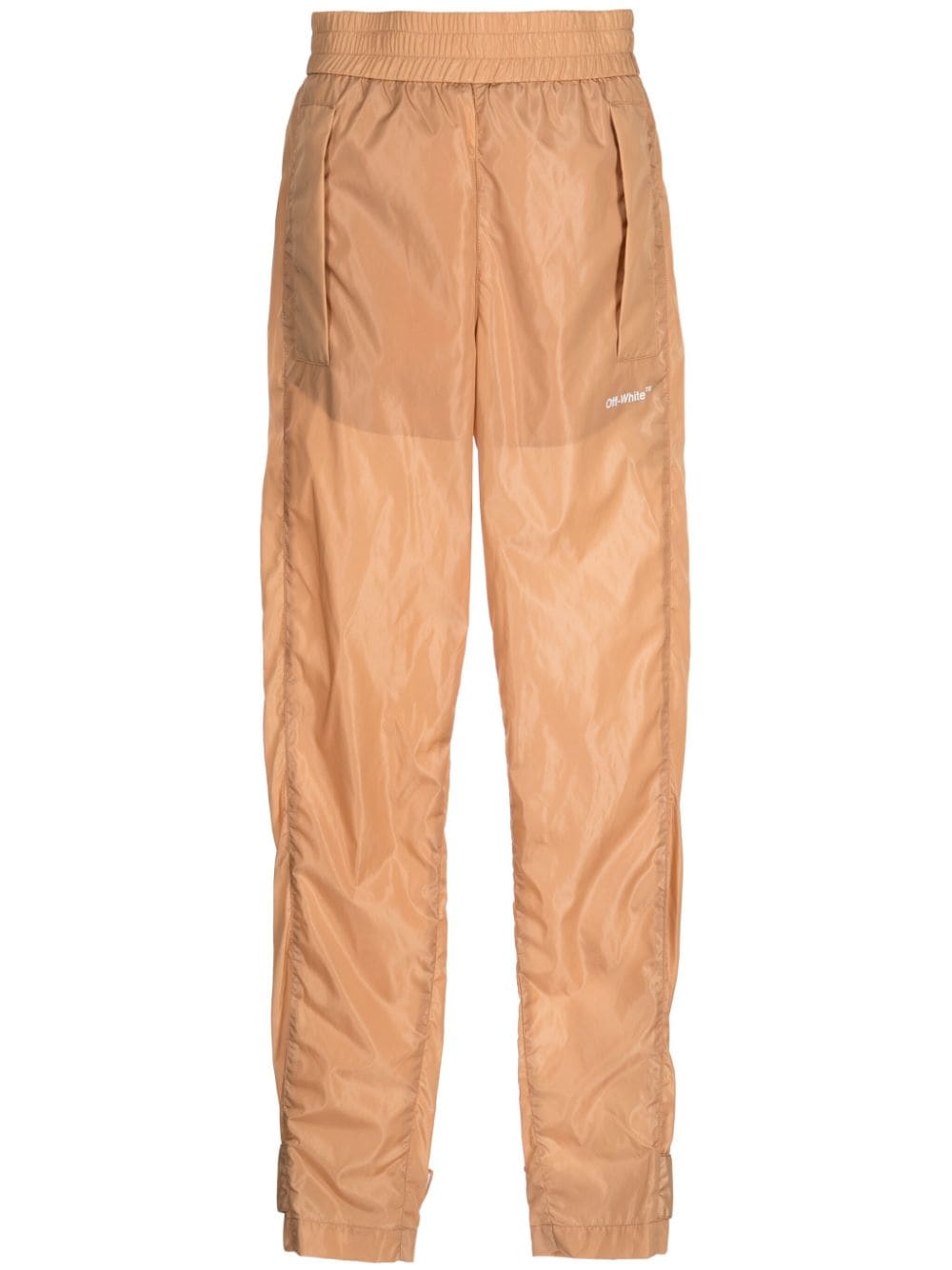 Off-White logo-print track pants - Brown von Off-White