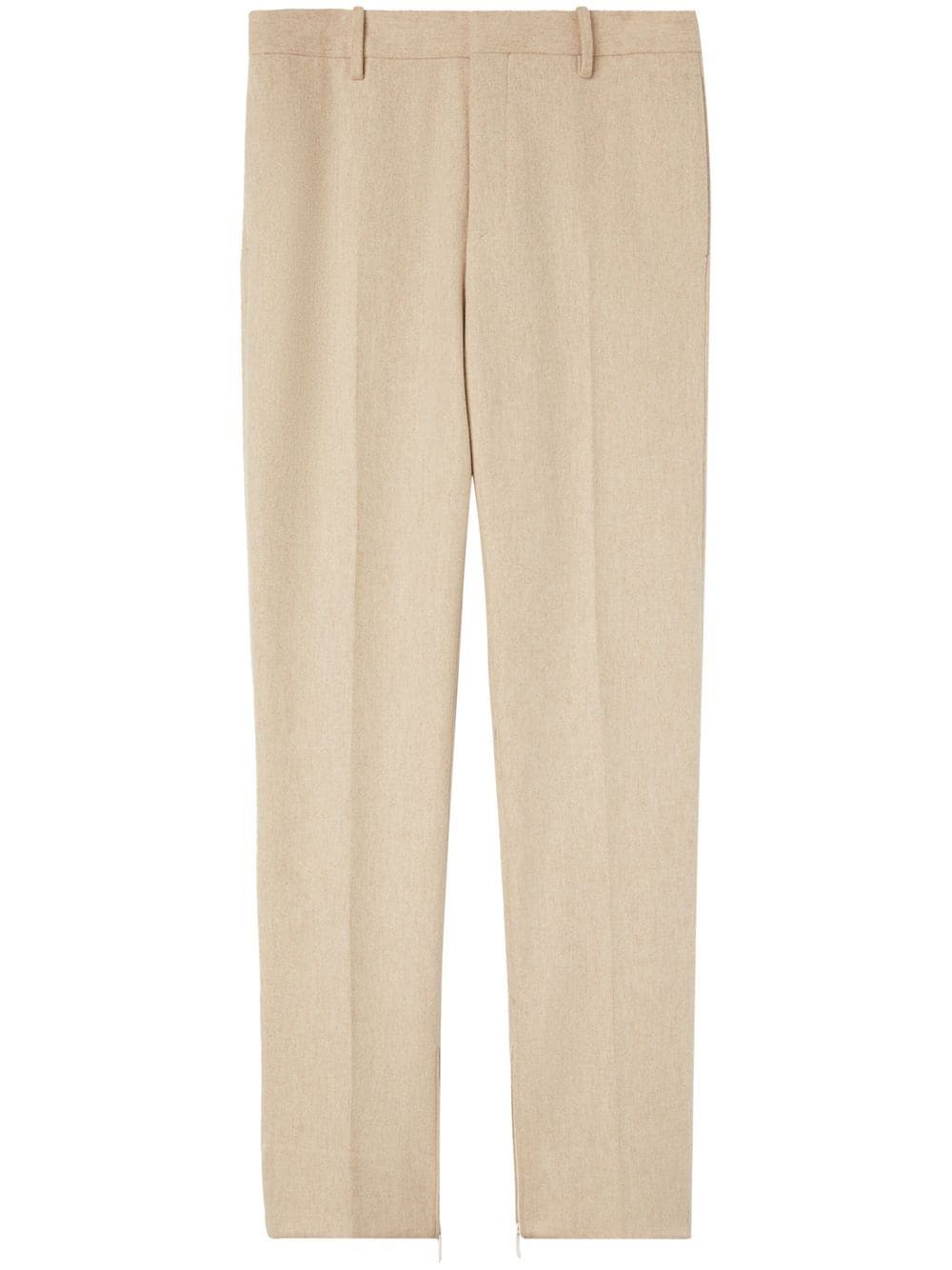 Off-White logo-tag slim-cut trousers - Neutrals von Off-White